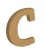 Letra c tipografia chaparral-MD0234