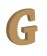 Letra g tipografia chaparral-MD0238