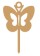 Cake topper mariposa 7 x 11.6 cm-MD0597