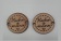 Boton circular hecho a mano 10 pza 2.5 cms-MD0915