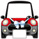 Mini cooper pintado azul 118 cms x 115 cms-ML0929