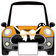 Mini cooper pintado azul 118 cms x 115 cms-ML0929