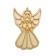 Angel mediano tipo vitral 29 cms x 19.5 cms-ML1149