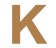 Letra k 21cm x 3mm tipografia arial-ML1168