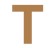 Letra t 21cm x 3mm tipografia arial-ML1178