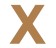 Letra x 21cm x 3mm tipografia arial-ML1182