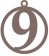 Numero 9 10cm x 11cm tipografia palatino-ML1237