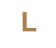 Letra l arial mini 3.5 cms-ML1554