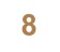 Numero 8 arial mini 3.5 cms-ML1577