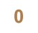 Numero 0 arial mini 3.5 cms-ML1579