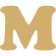 Letra m cooper mini 2 cms-ML1649
