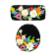 Molde no.257 juego de bano con flores de colores            -MO0256