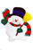 Molde n-158 adorno muñeco de nieve con orejas vd-100-MO1605