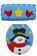 Molde n-606 juego de bano muneco de nieve con cardenal      -MO4016