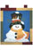 Molde n-614 estandarte muñeco de nieve-MO4024