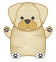 Molde #1992 puff labrador                                   -MO4075