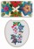 Molde w-1906 juego de baã‘o craneo con flores               -MW2113