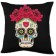 Molde w-1987 cojin calavera con rosas-MW2134