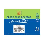 Block p/ bocetos rodin a3 c/25 hjs-PI5979
