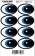 Planilla 145a-73 mm ojo azul 8 pzas 48 x 73 mm nacional-PL0267