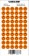 Planilla 6  cara feliz naranja 60 pzas 15 x 15 mm nacional-PL0294