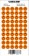 Planilla 6 cara feliz naranja 60 pzas. nacional 15 x 15 mm-PL0294