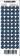 Planilla 45-b flor azul 60 pzas. nacional 12 x 12 mm-PL0316